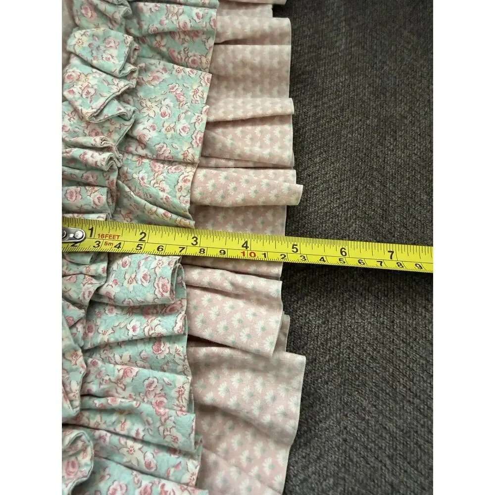 Vintage Handmade Quilt Quilted Patchwork Throw Pillow Cottagecore Granny Floral